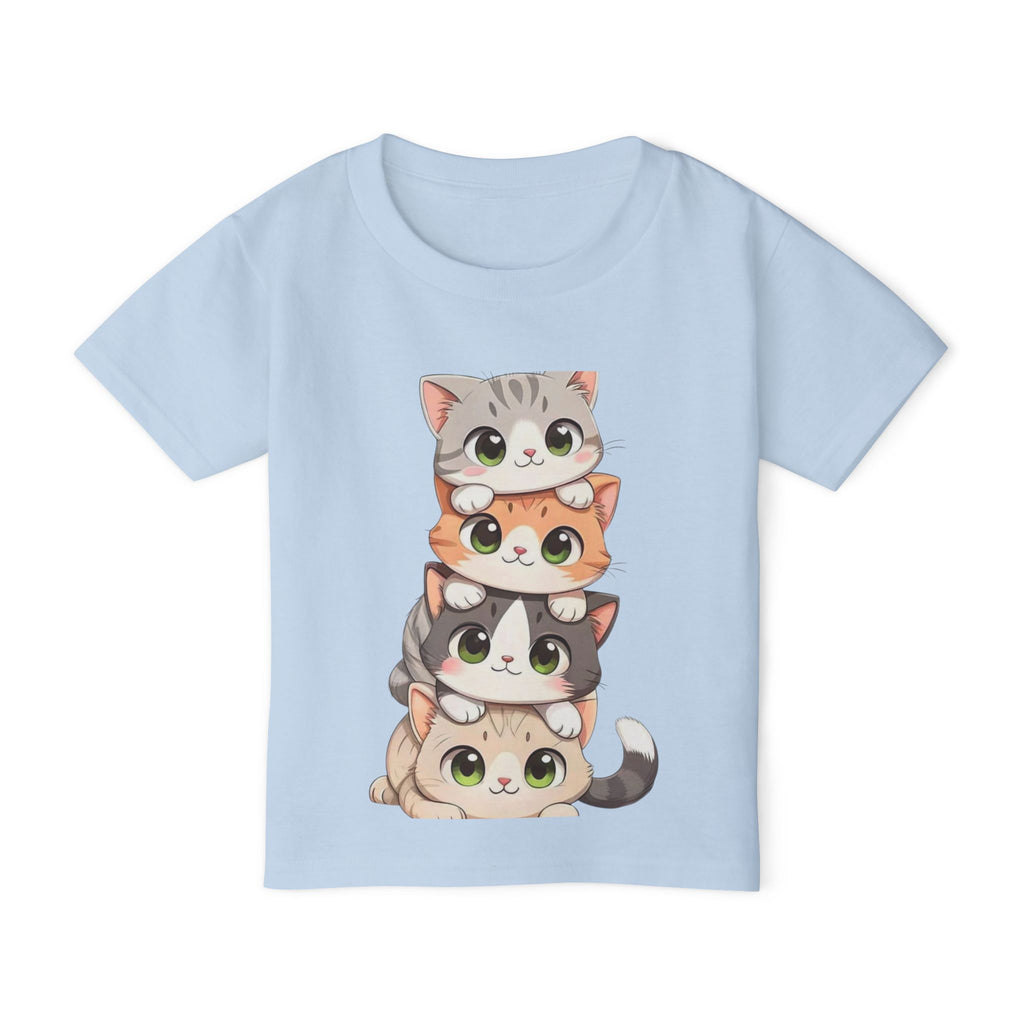 Stacked Cute Kittens Toddler T-shirt | Playful Cat Stack