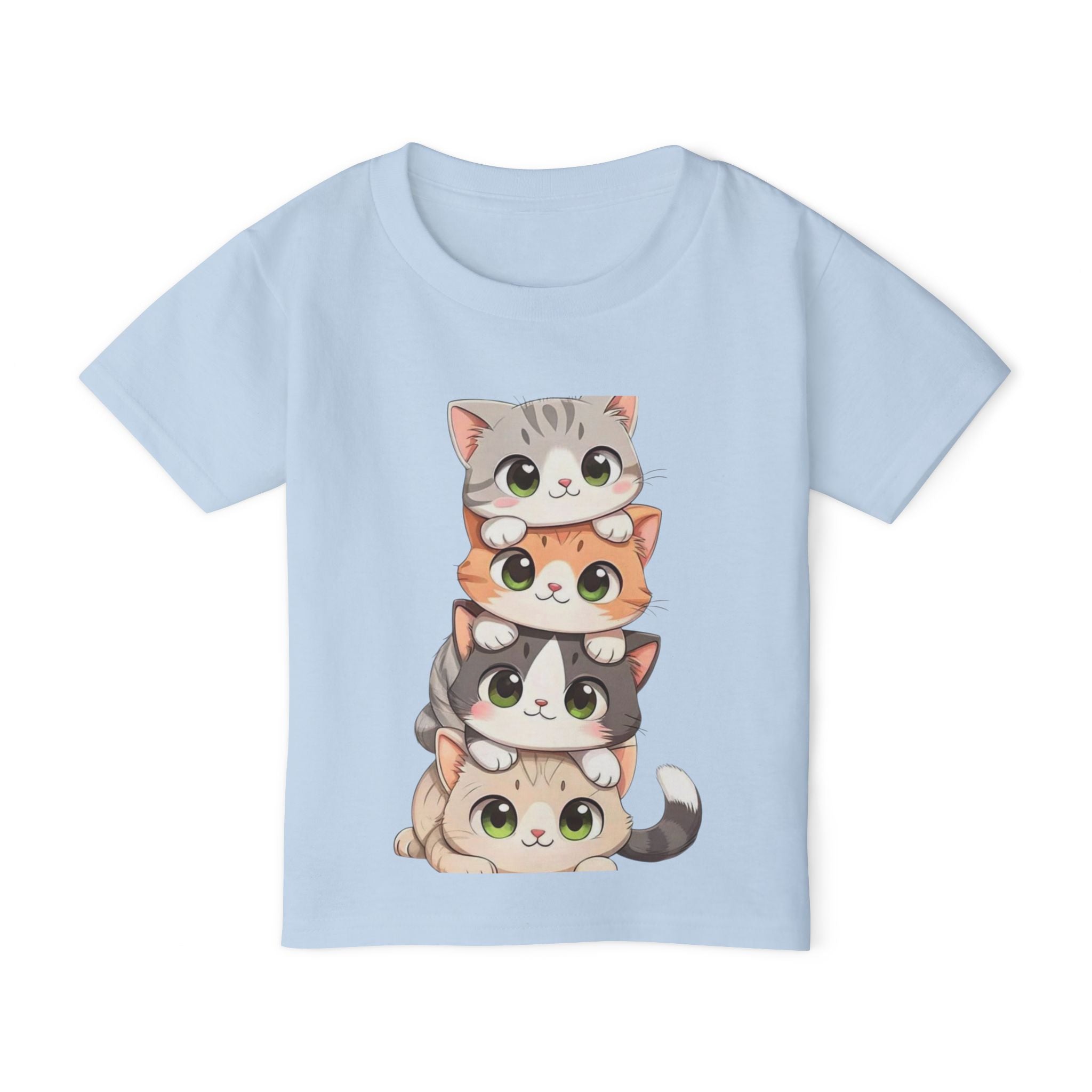 Stacked Cute Kittens Toddler T-shirt | Playful Cat Stack