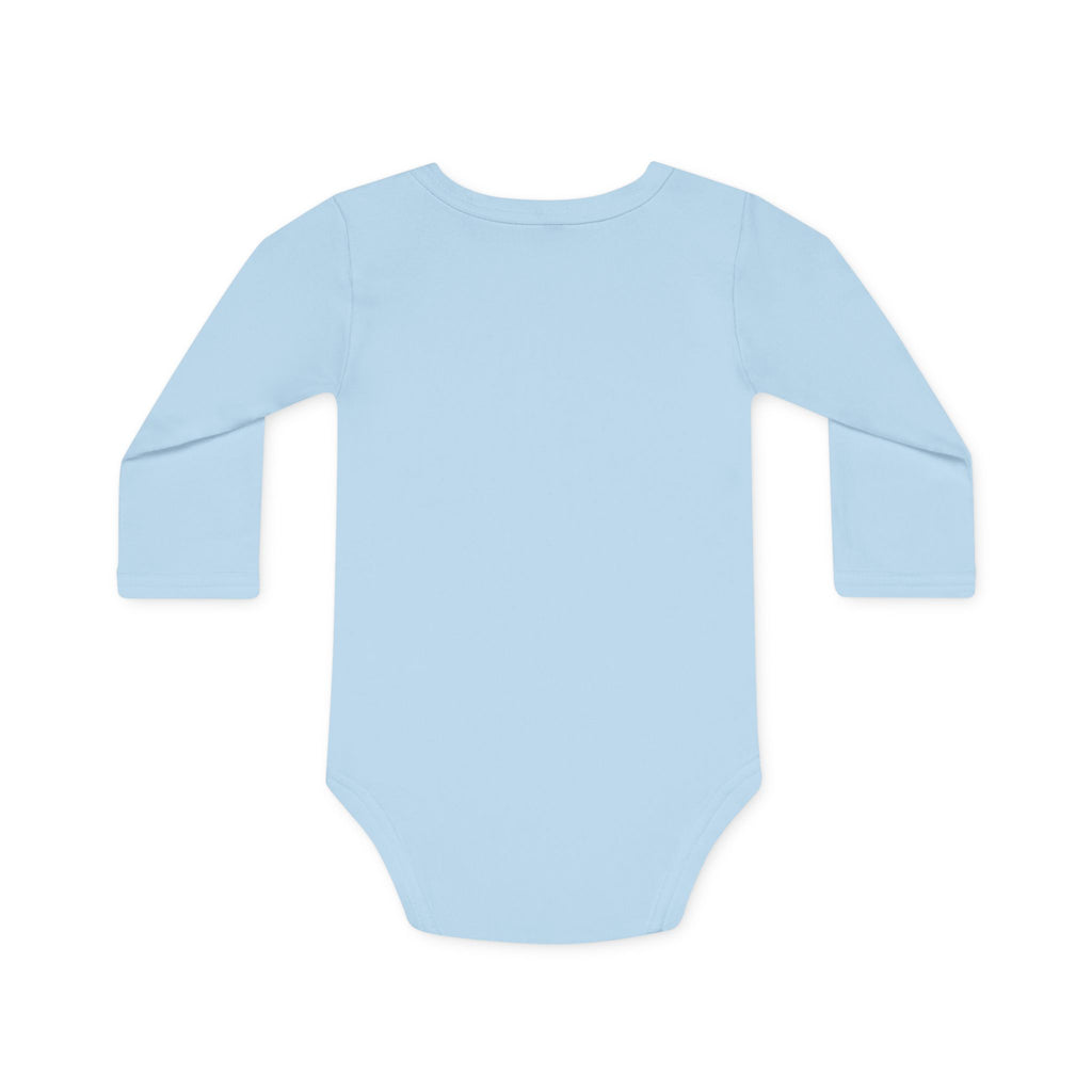 New to This World Baby Bodysuit — Organic Long-Sleeve Giraffe Baby Onesie