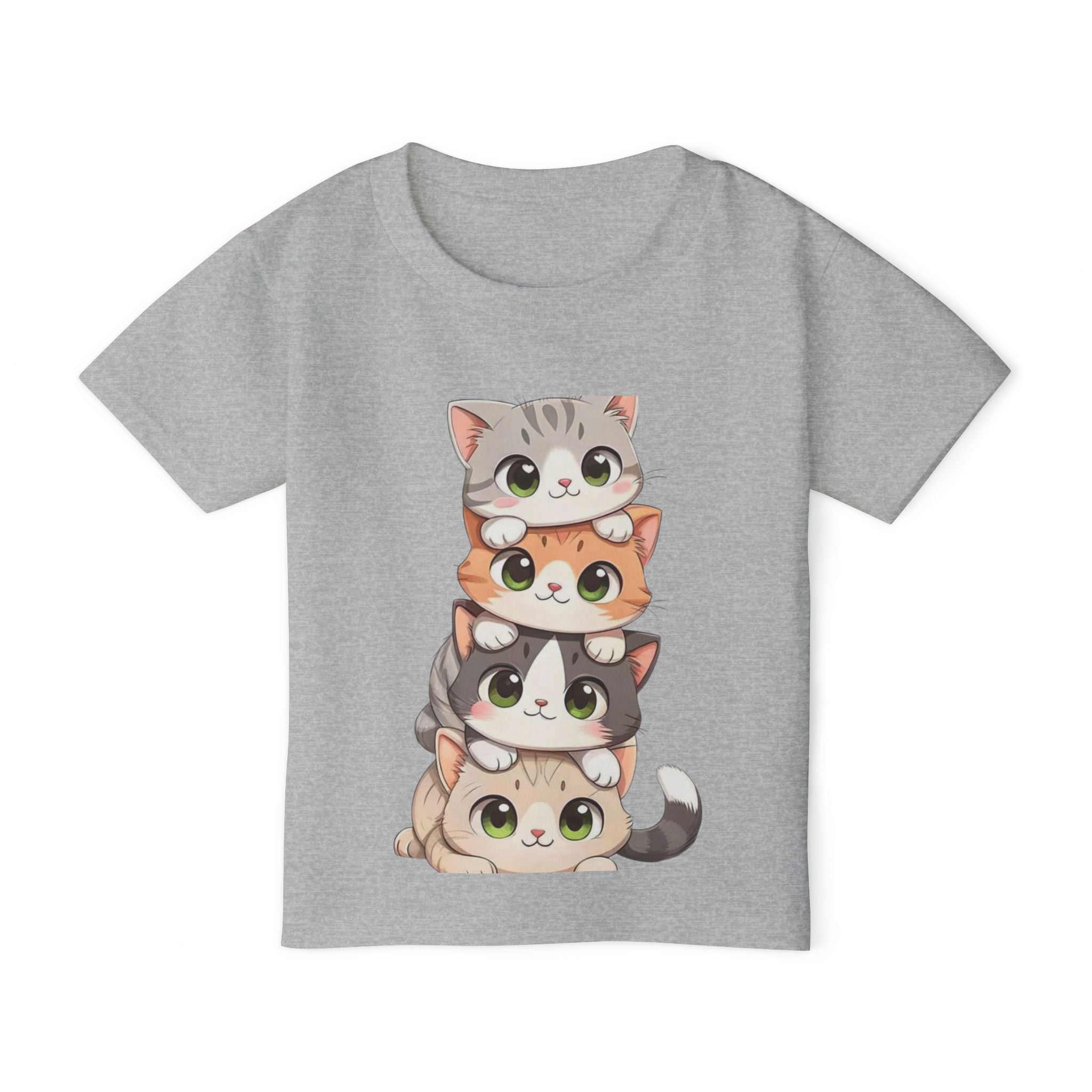 Stacked Cute Kittens Toddler T-shirt | Playful Cat Stack
