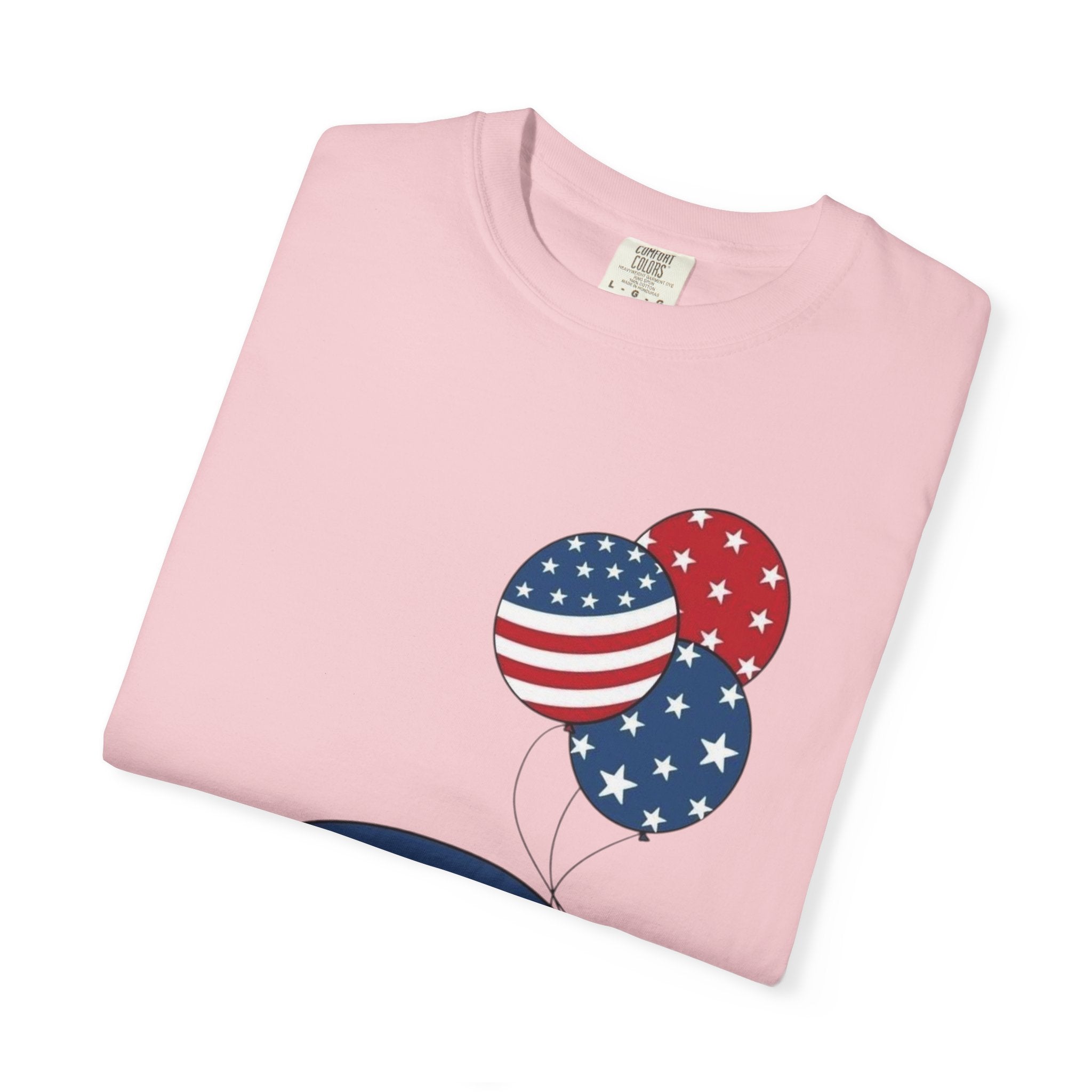 Patriotic Gnome with Balloons T-Shirt | Happy 4th of July USA Design
