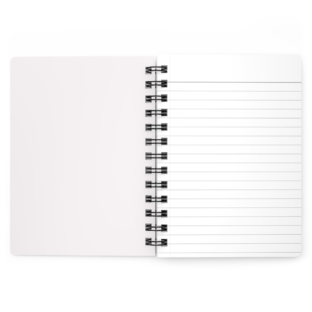 Pink Cow Pattern Spiral Notebook | Cute Cow Faces, Black Cowhide Spots