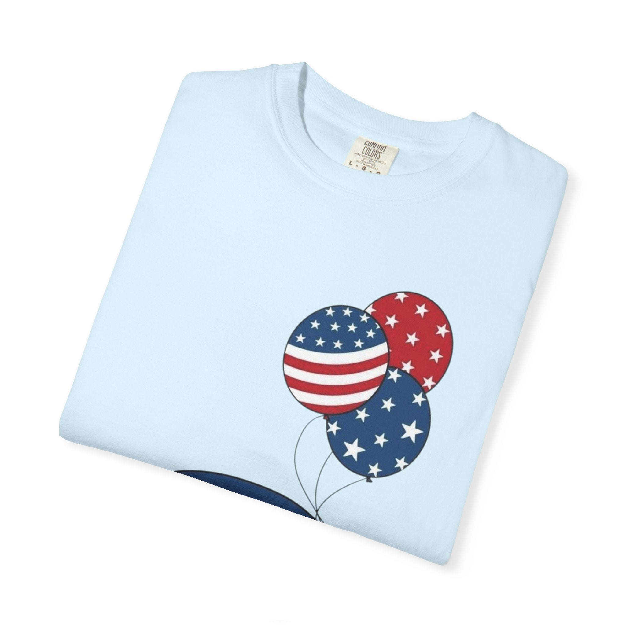 Patriotic Gnome with Balloons T-Shirt | Happy 4th of July USA Design