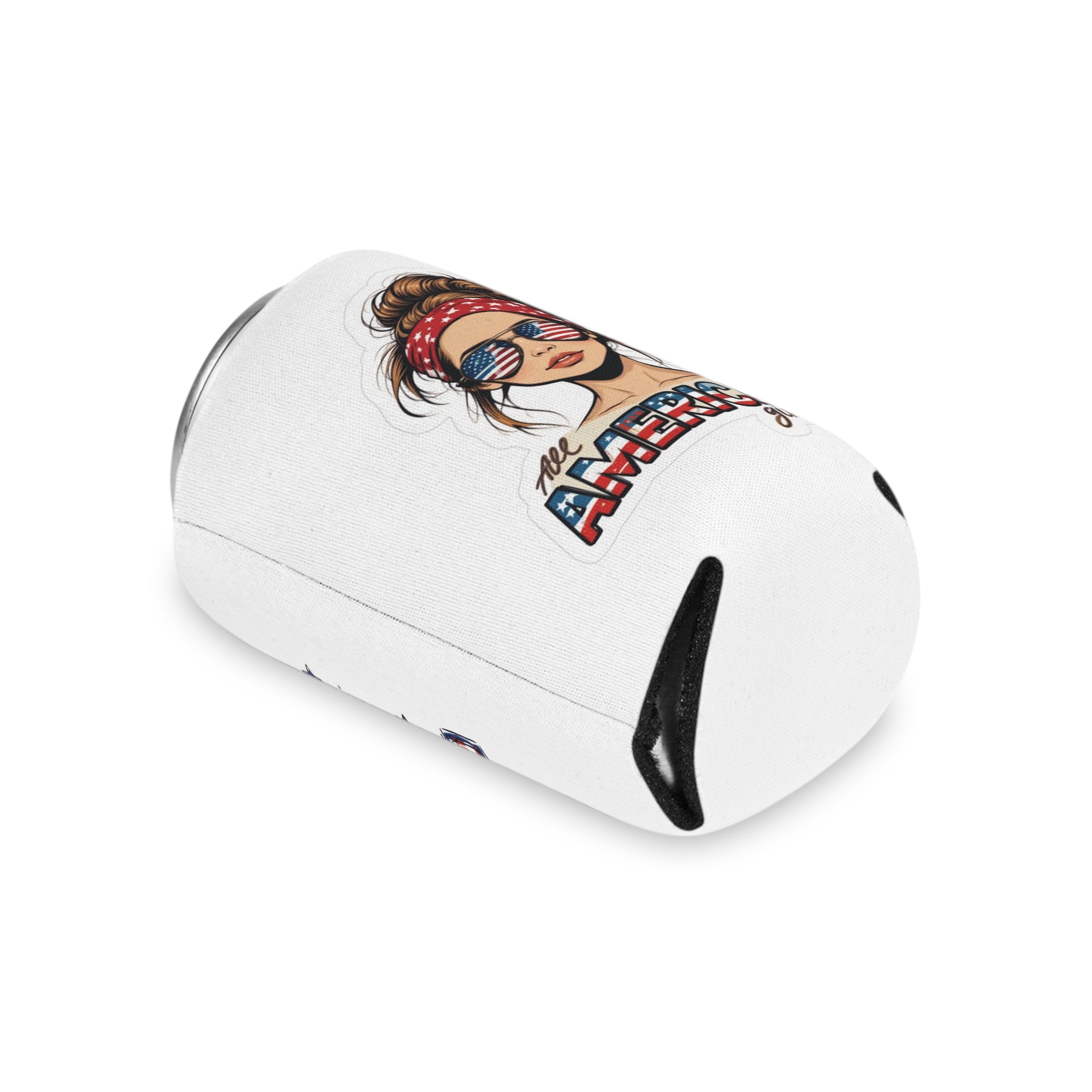 All American Girl Can Cooler | USA Fireworks Slim Koozie