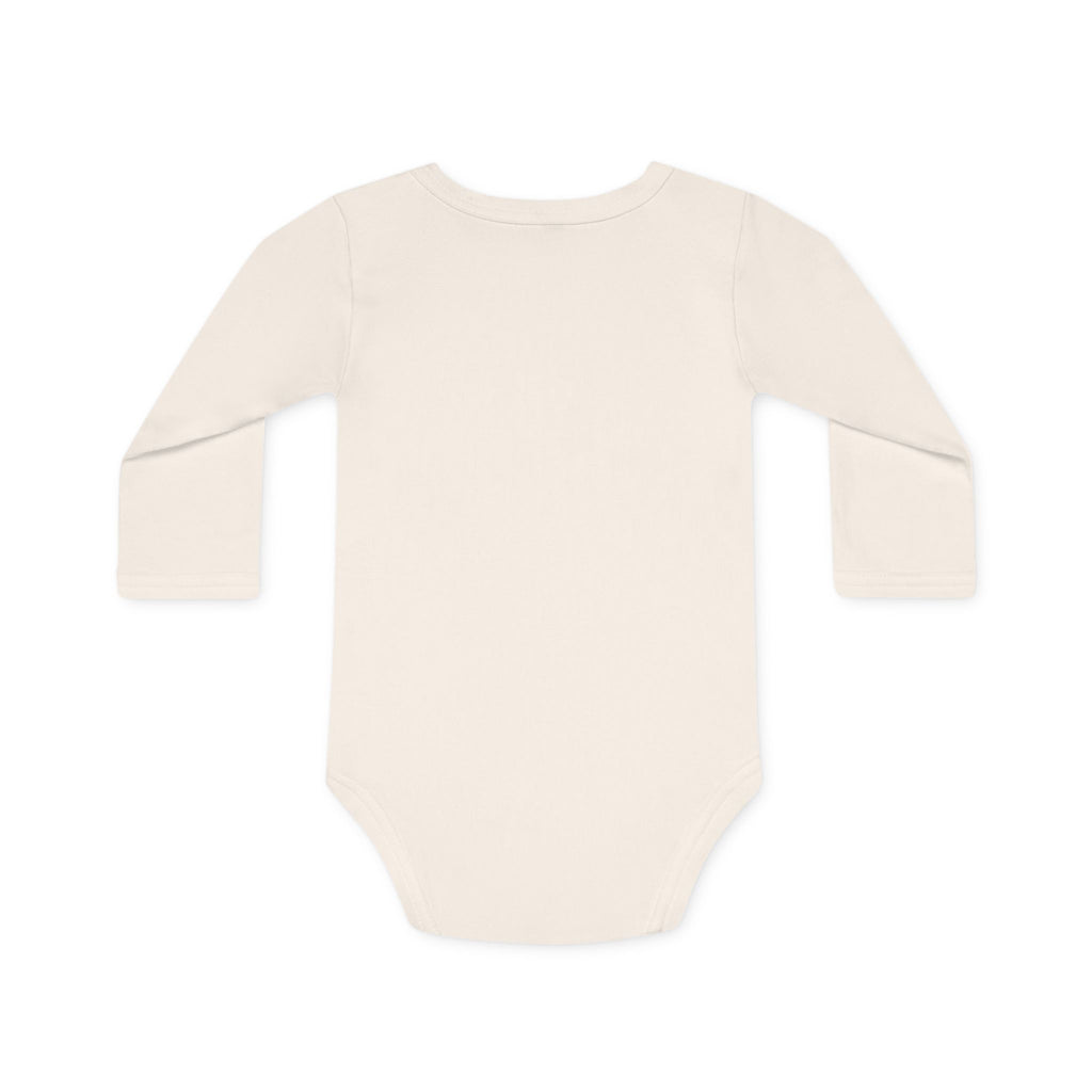 New to This World Baby Bodysuit — Organic Long-Sleeve Giraffe Baby Onesie