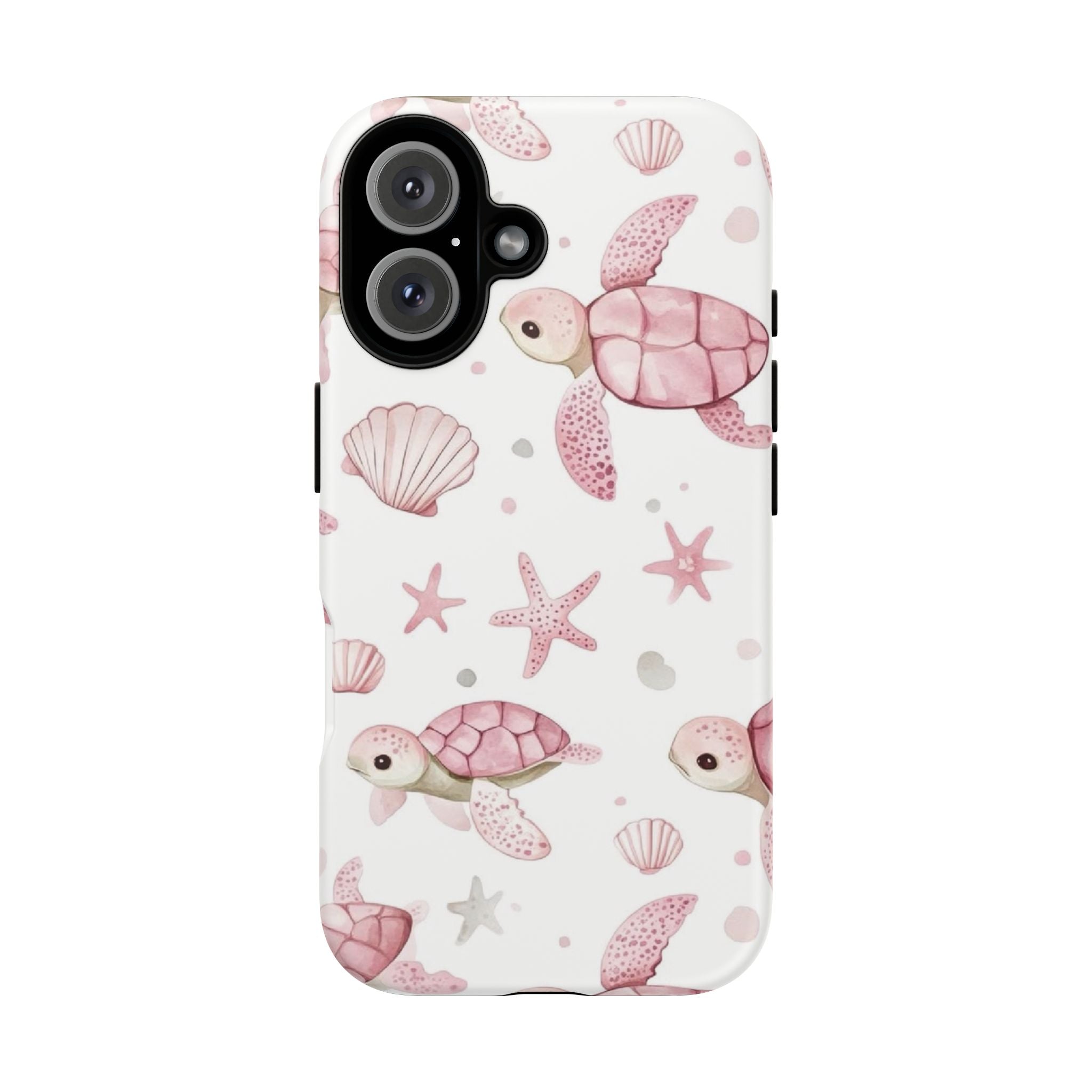 Pink Sea Turtle Pattern Phone Case | Tough Case