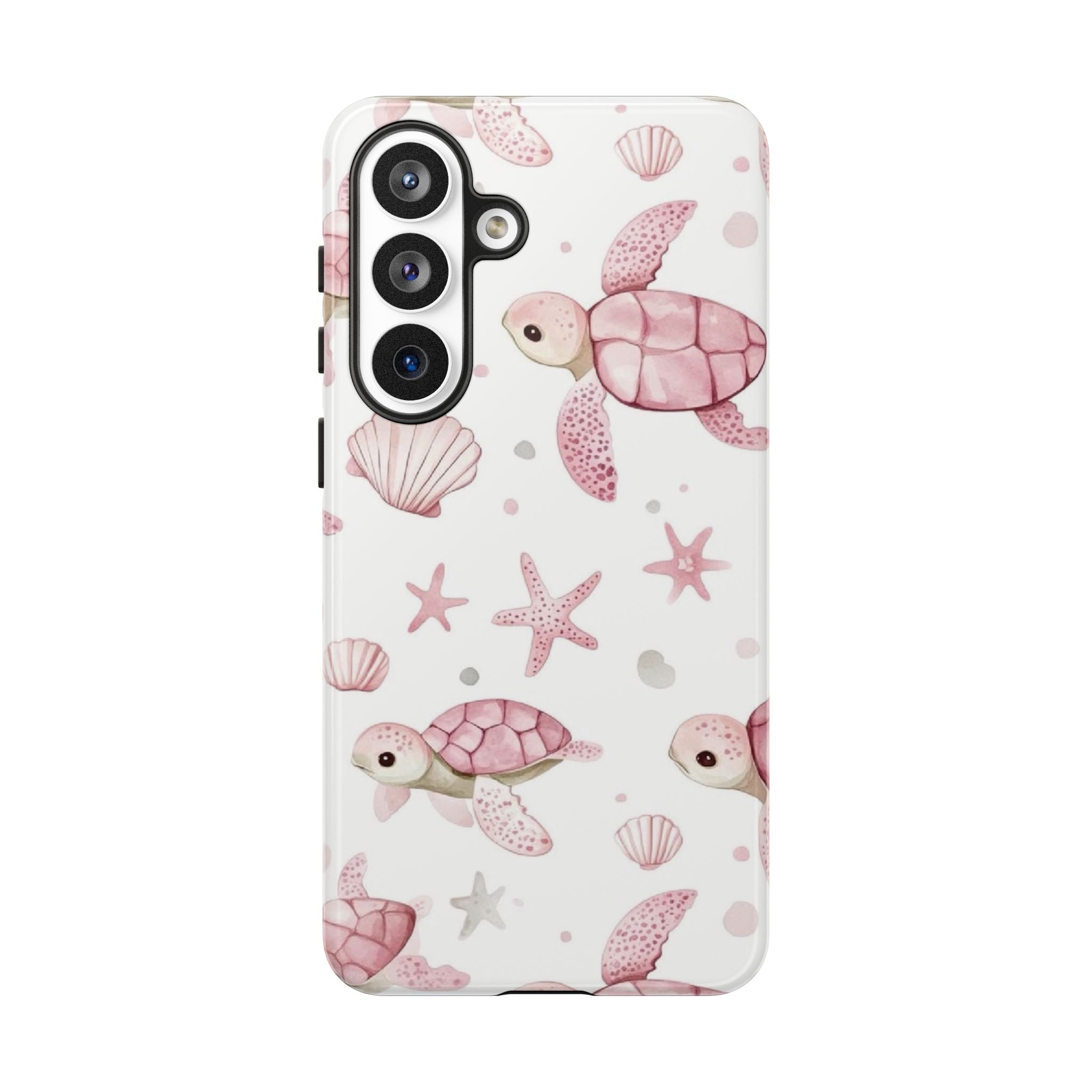 Pink Sea Turtle Pattern Phone Case | Tough Case