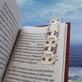 Cute Stacked Kittens Bookmark — Cute Cat Metal Bookmark with Tassel