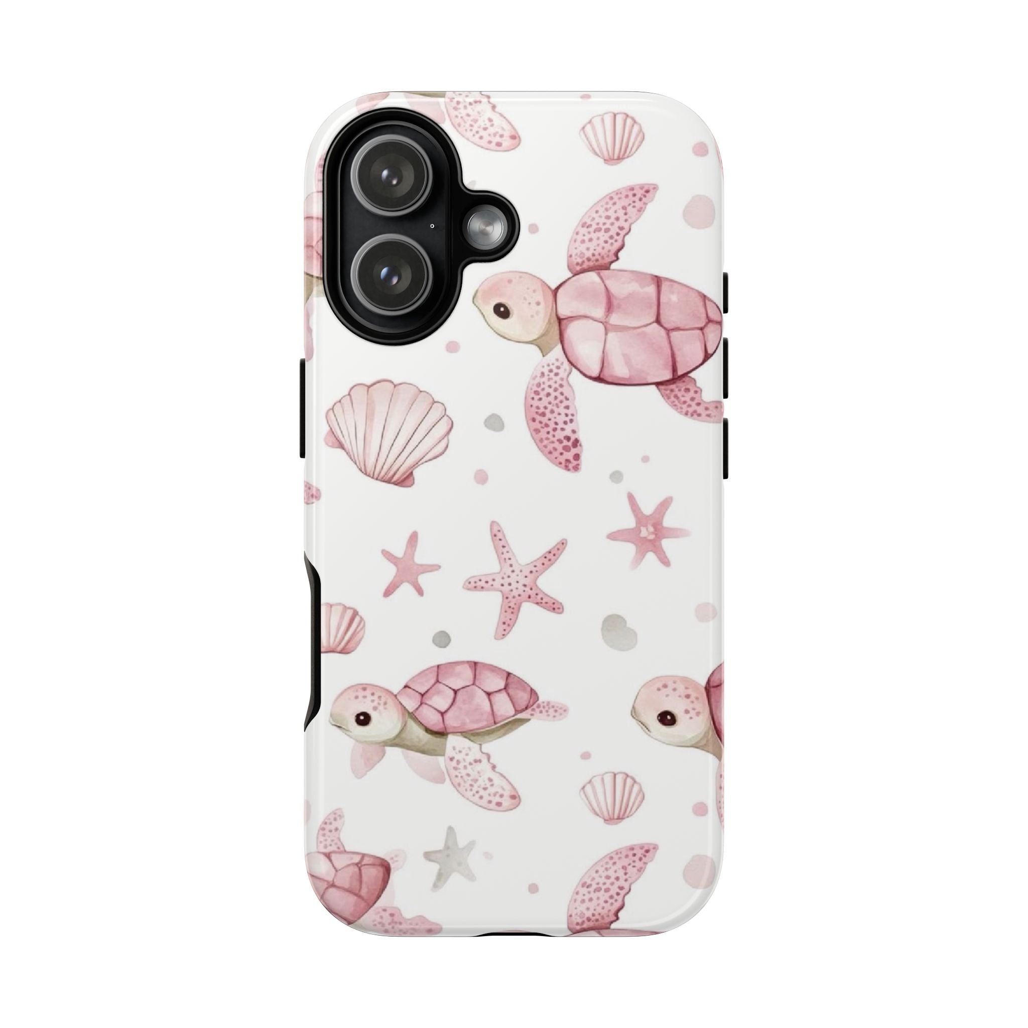 Pink Sea Turtle Pattern Phone Case | Tough Case