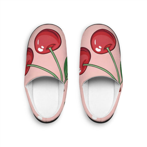 Cherry Blossom Women's Indoor Slippers — Pink Cozy House Shoes