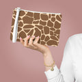 Giraffe Print Clutch Bag — Brown Safari Pattern Wristlet