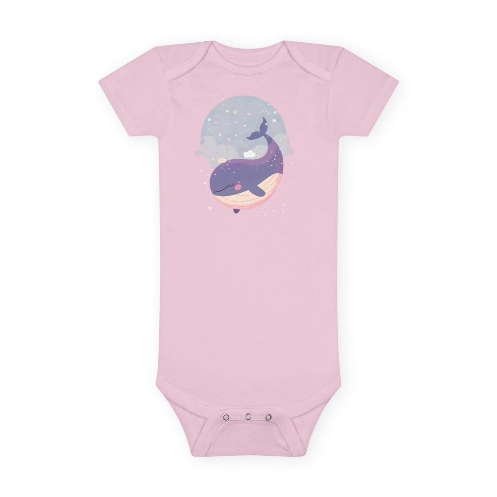 Whale Dream Baby Onesie — Pastel Night Sky Ocean Nursery Bodysuit