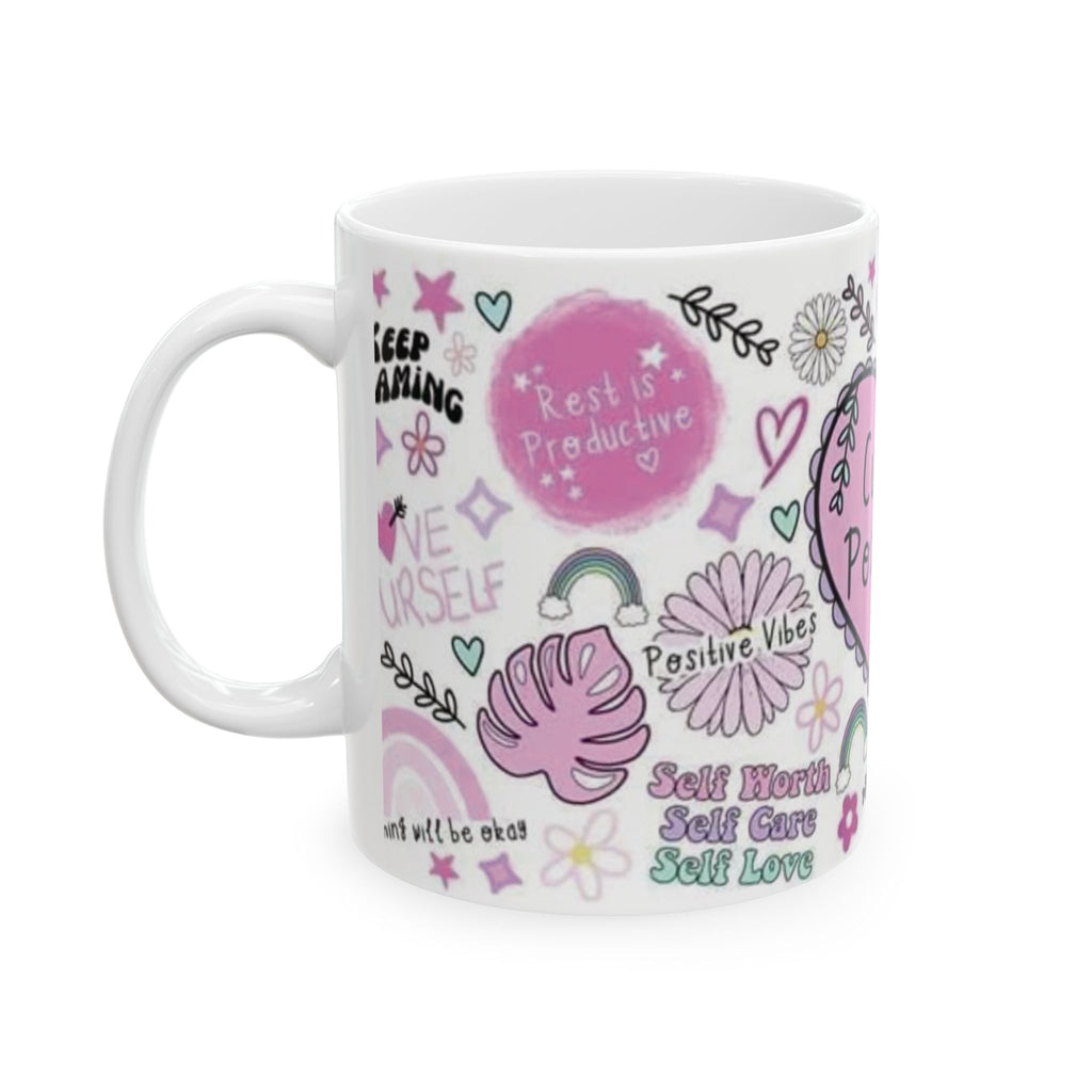 Positivity Mug — "Cup of Positivity" Inspirational Ceramic Coffee Mug (11oz/15oz)