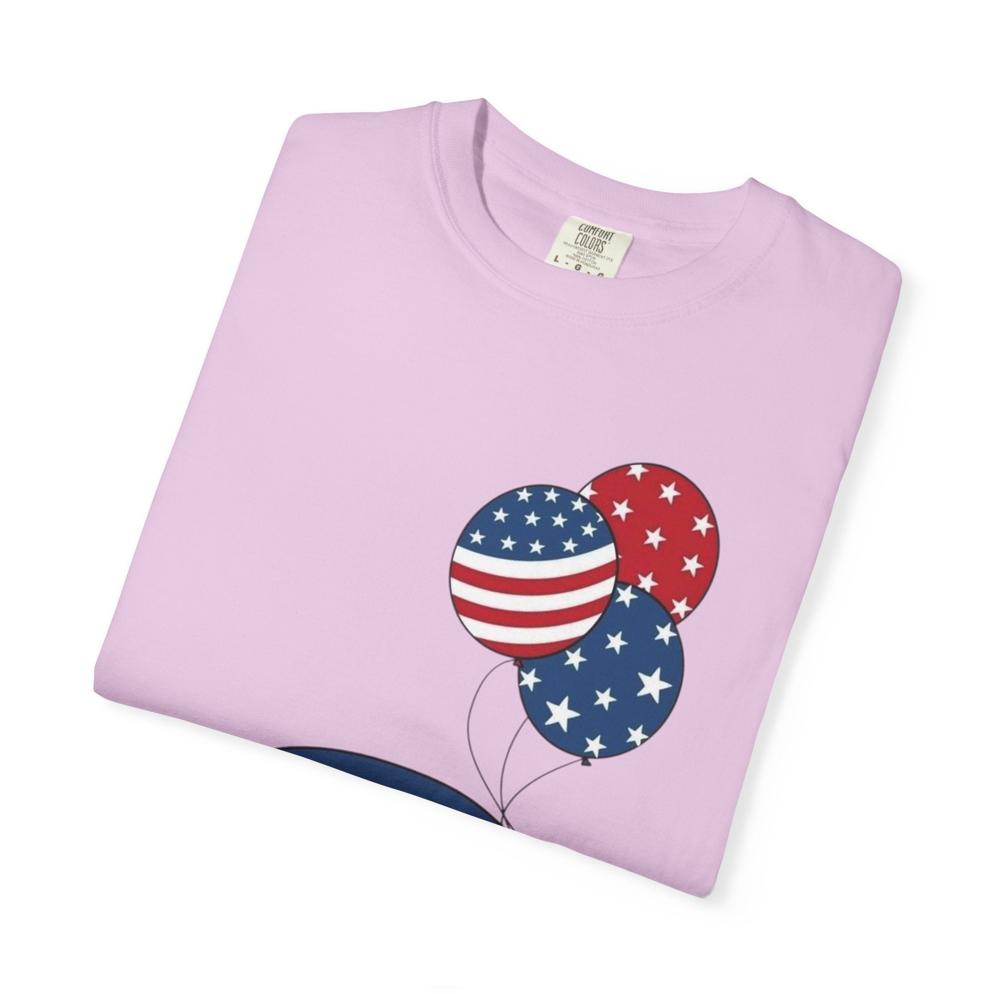 Patriotic Gnome with Balloons T-Shirt | Happy 4th of July USA Design
