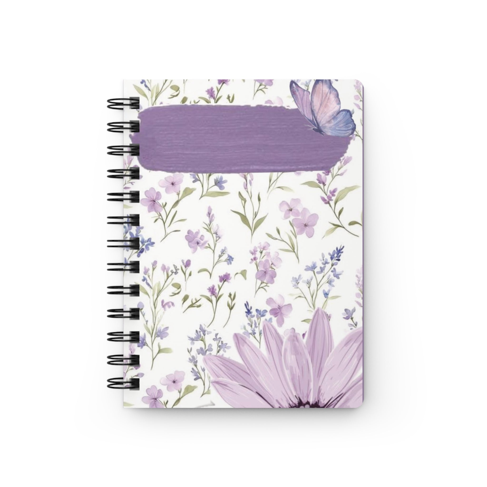 Purple Floral Butterfly Journal | Spiral Bound Notebook