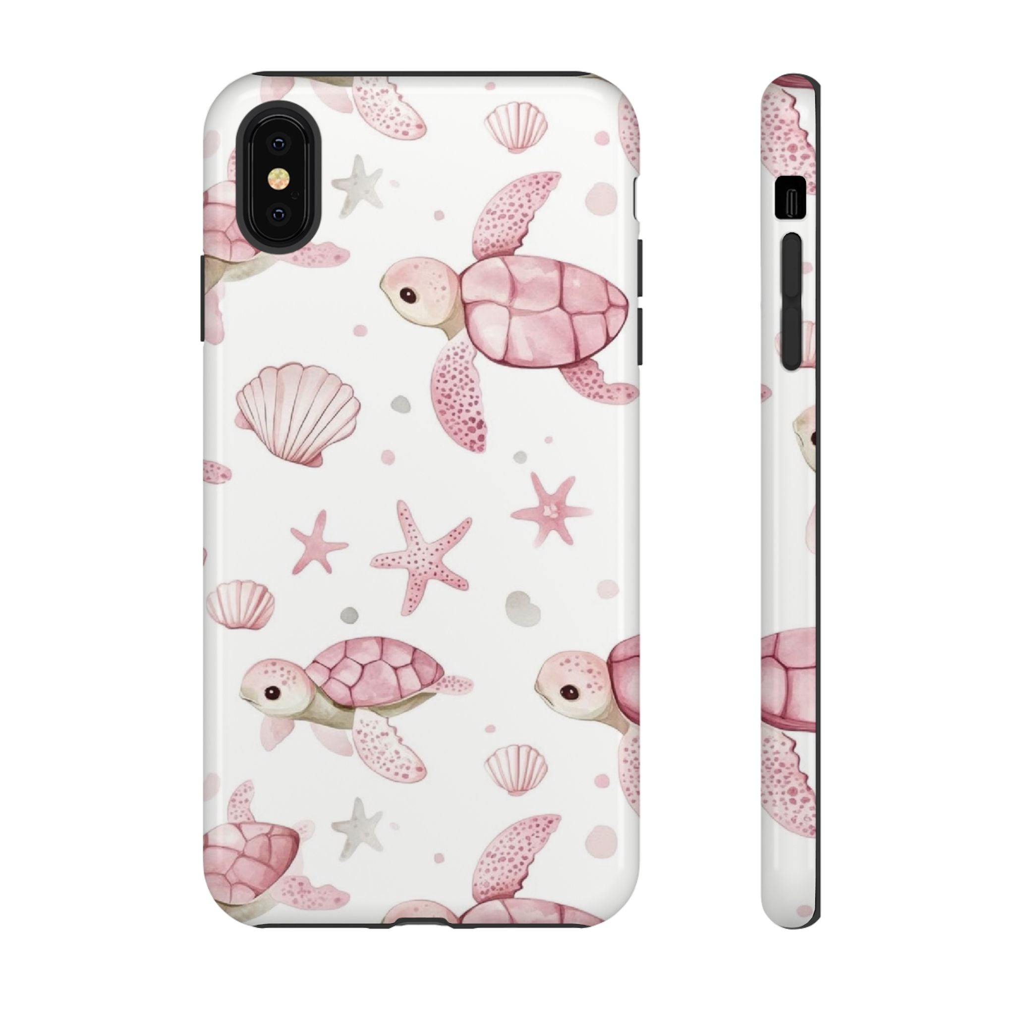 Pink Sea Turtle Pattern Phone Case | Tough Case