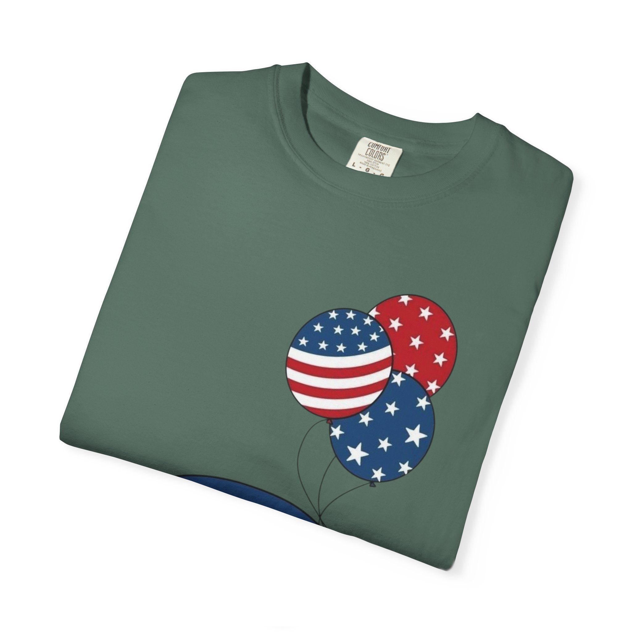 Patriotic Gnome with Balloons T-Shirt | Happy 4th of July USA Design