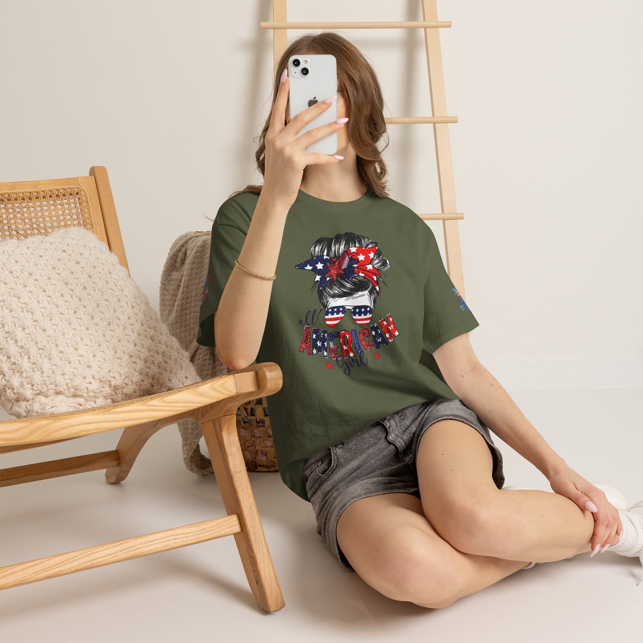 Distressed Faux Patchwork 1776 USA Flag Comfort Colors Shirt, Vintage Patriotic Graphic Tee, American Shirt, 4th of July Shirt