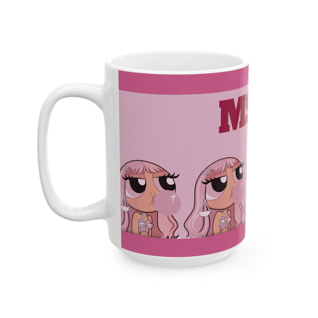 Pink Bubblegum Doll Mug | Ceramic Coffee Cup