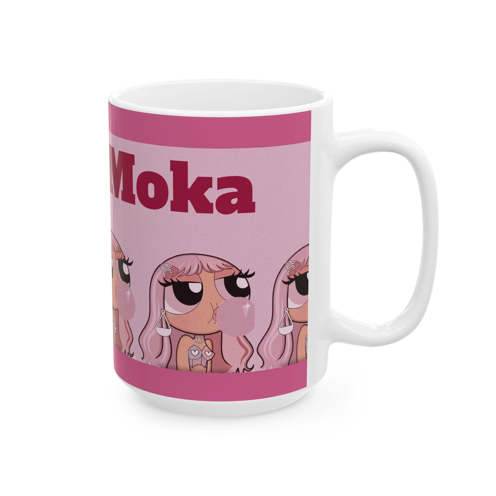 Pink Bubblegum Doll Mug | Ceramic Coffee Cup